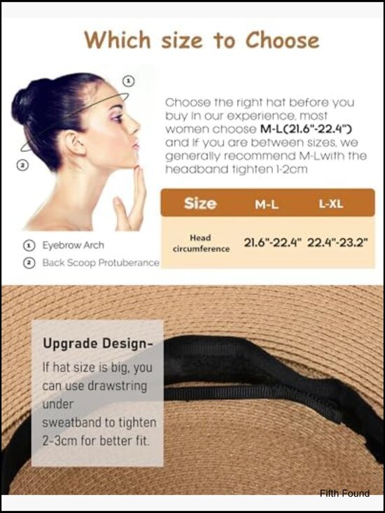 Wide Brim Sun Hat UPF 80 Foldable Packable Floppy Beach Summer Hat main image 7